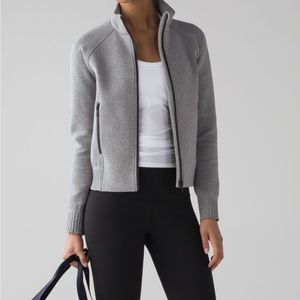 Lululemon NTS jacket heathered medium gray